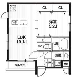 コスモリード目黒花房山 503 間取り図