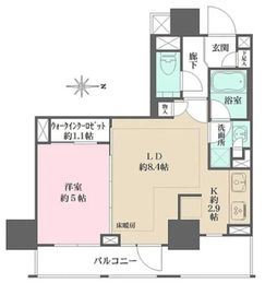 ザ・パークハウス小石川後楽園 4階 間取り図