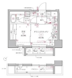 クレイシアIDZ王子アーバンヒルズ 2階 間取り図