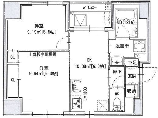 NS22 日本橋浜町 701 間取り図