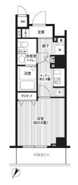 カスタリア初台 208 間取り図