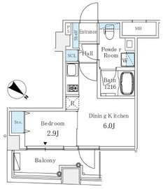 アイビーコート日本橋人形町 504 間取り図