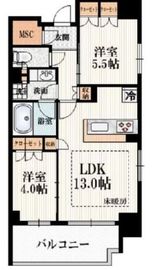 リビオレゾン南阿佐ヶ谷 6階 間取り図
