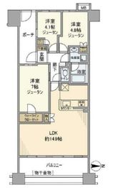 ヨコハマオールパークス第四街区 5階 間取り図