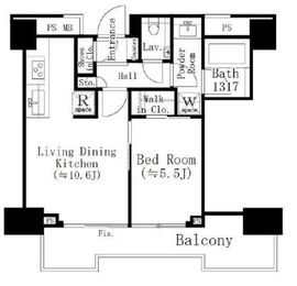 パークホームズ西小山 4階 間取り図
