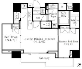 パークホームズ西小山 5階 間取り図