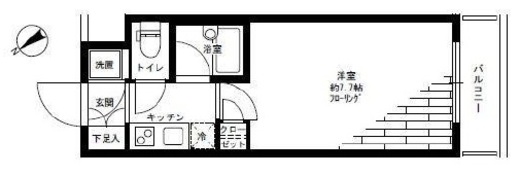 パレステュディオ渋谷イースト 4階 間取り図