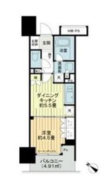 ライオンズアイル渋谷松濤 4階 間取り図