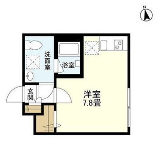 ウェルスクエアイズム文京小日向 202 間取り図
