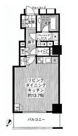 セントラルレジデンス新宿シティタワー 3階 間取り図