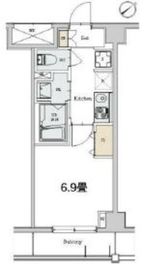 カスタリア本駒込 505 間取り図