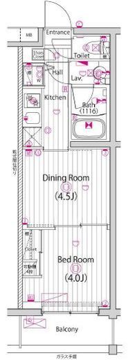 ガーラ元住吉グランドステージ 5階 間取り図