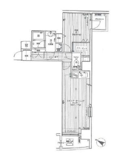 グランドパーク代々木 3階 間取り図