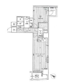 グランドパーク代々木 3階 間取り図