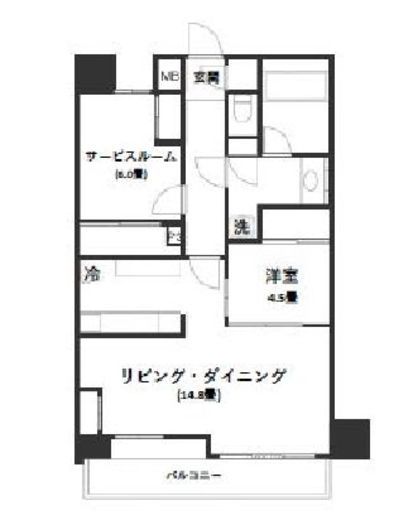 ミオカステーロ横濱南アビターレ 6階 間取り図