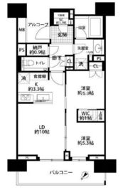 HARUMI FLAG SUN VILLAGE (晴海フラッグ サンヴィレッジ) 3階 間取り図