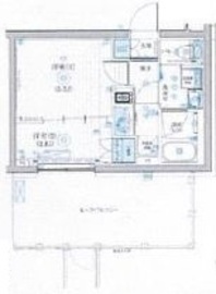 ブライズ二子新地 406 間取り図