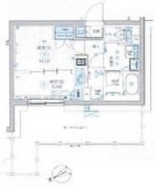 ブライズ二子新地 501 間取り図