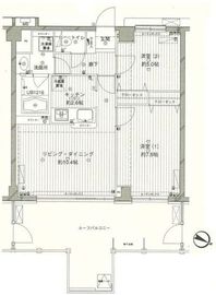コスモリード西馬込 706 間取り図