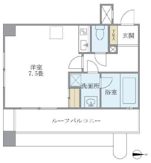 北品川アパートメント 507 間取り図