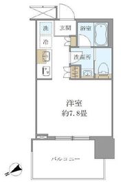 ブリリアタワー浜離宮 4階 間取り図
