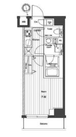プレミアムキューブG北新宿 2階 間取り図