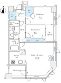 パークホームズ三軒茶屋アーバンレジデンス 4階 間取り図