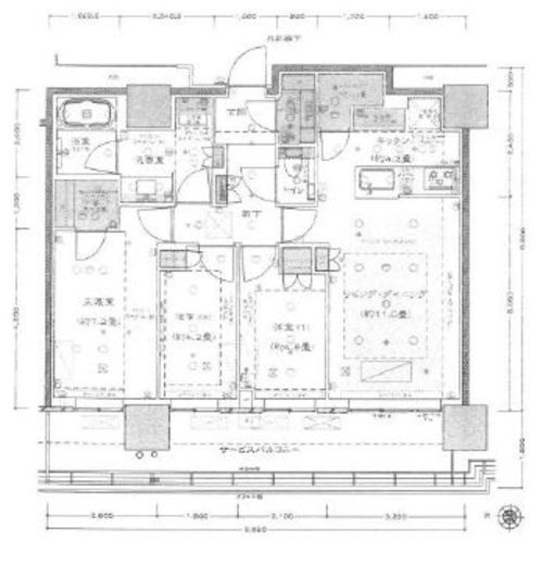 THE YOKOHAMA FRONT TOWER (ザ・ヨコハマフロントタワー) 35階 間取り図