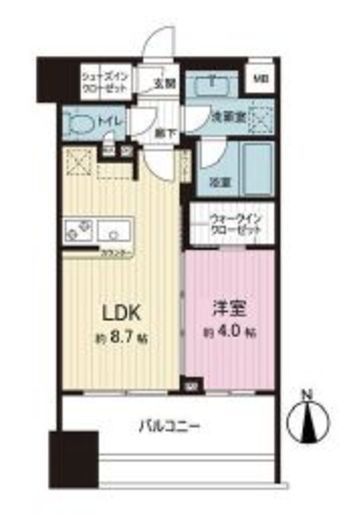 シティインデックス秋葉原 6階 間取り図