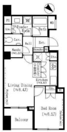 グランスイート高田馬場四丁目 3階 間取り図