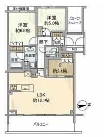 サンクタス桜上水 3階 間取り図