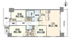 クレアホームズ北綾瀬 7階 間取り図
