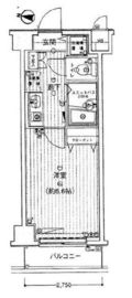 メインステージ白金高輪 1階 間取り図