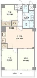 近鉄ハイツ新宿 3階 間取り図