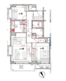 インペリアル牛込台 3階 間取り図