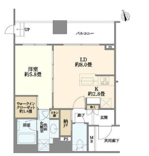プレディア都筑ふれあいの丘 1階 間取り図