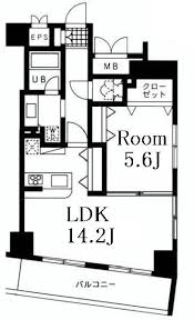 レジディア日本橋人形町2 301 間取り図