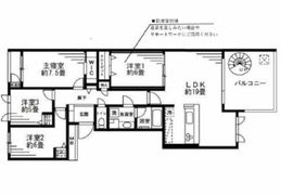 ガーデンズ綱島コートステージ 3階 間取り図