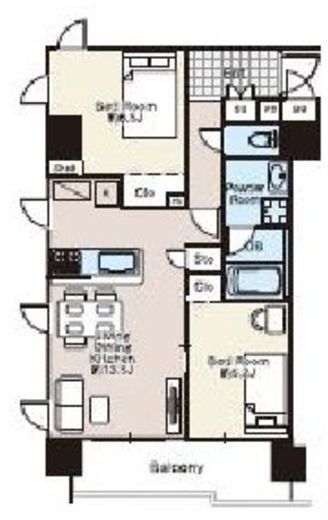 篠ガーデンレジデンス 903 間取り図