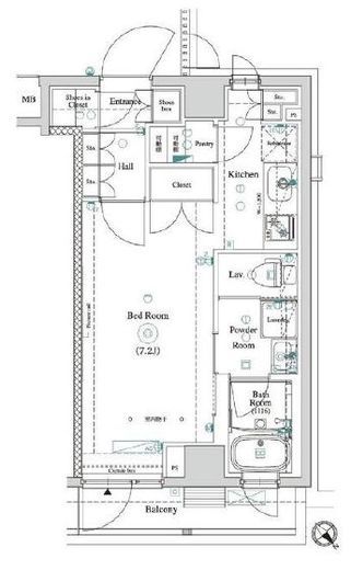 ガリシア大塚 7階 間取り図