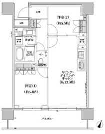 パークハビオ渋谷本町レジデンス 415 間取り図