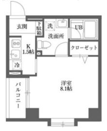 ムーブメンツ西早稲田 403 間取り図