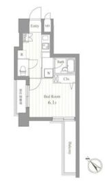 ジョイシティ蔵前 801 間取り図