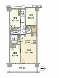 ブリリア小金井桜町 5階 間取り図