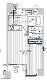 MFPRコート赤坂見附 705 間取り図