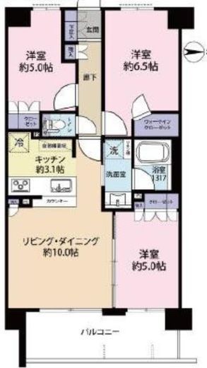 サンクレイドル横濱鶴見2 2階 間取り図