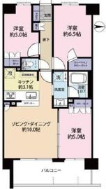 サンクレイドル横濱鶴見2 2階 間取り図