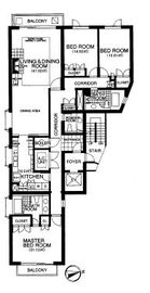 パシフィックハウス麻布台 w201 間取り図