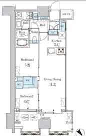 レガシス中目黒 512 間取り図