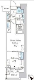 レガシス中目黒 1001 間取り図